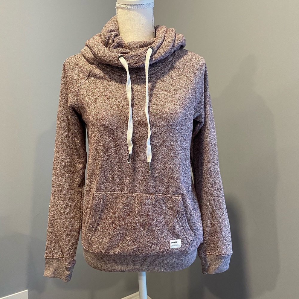Cowl Neck Hoodie - Picture 1 of 7